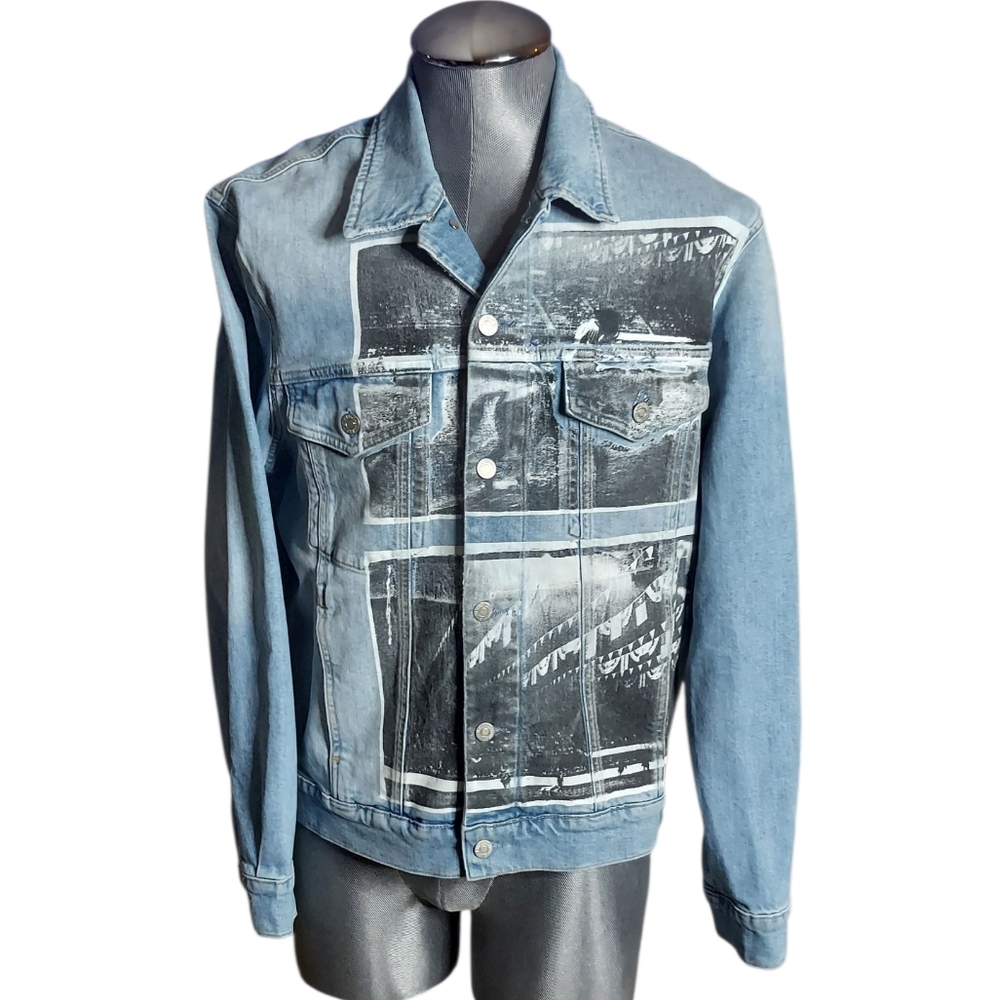 Calvin Klein X Raf Simons | Andy Warhol | Rodeo Photo | Denim Jacket | Slim - Picture 14 of 15